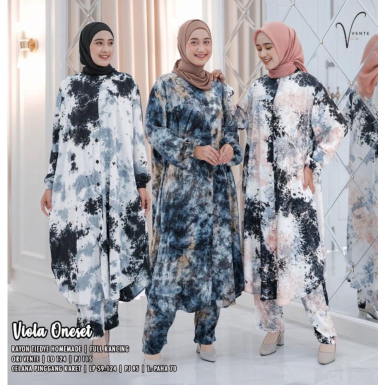 (NEW)SETELAN WANITA OOTD//VIOLA ONE SET BY VENTE