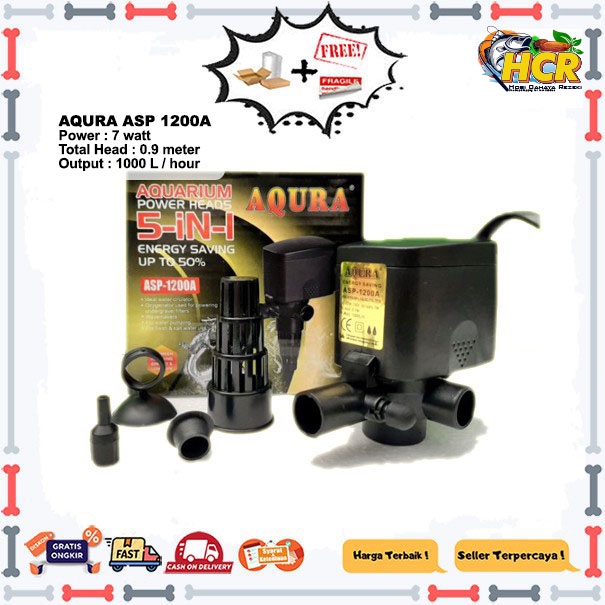 AQURA ASP 1200A Pompa Aquarium Power Head