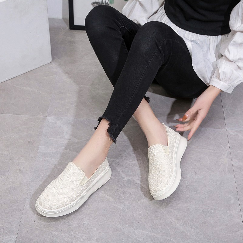 RYX - Davye Lace Sepatu Slip-On Wanita Fashion Casual - Ori Import