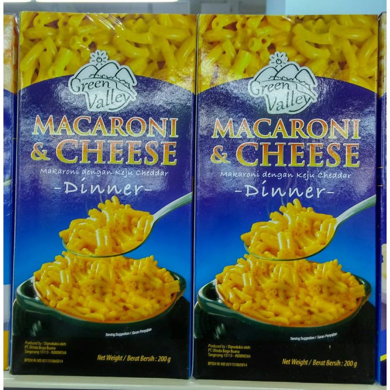 

GREEN VALLEY MACARONI & CHEESE 200 GRAM