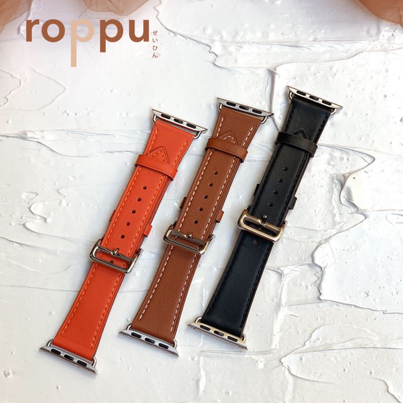 Roppu Premium Barénia Leather Single Tour Strap for Apple Watch