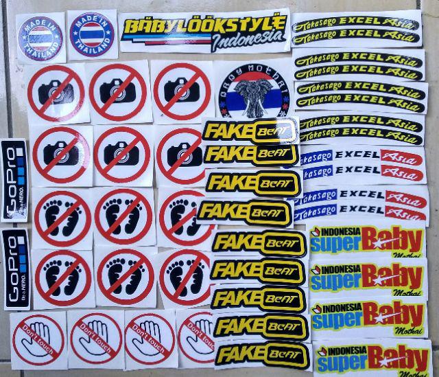 Stiker Warning Crom Renbow Shopee Indonesia