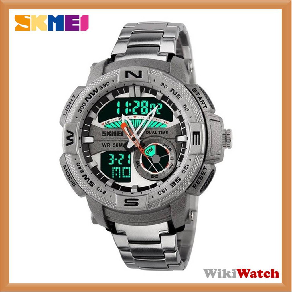 SKMEI - Jam Tangan Pria SKMEI 1121 - Water Resistant 30m - Silver