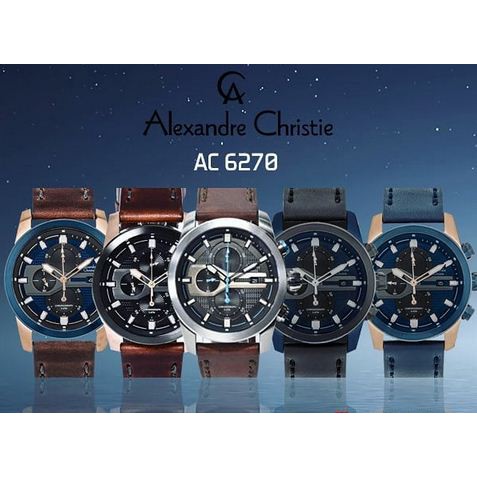 [ PROMO ] Jam Tangan Pria Alexandre Christie AC 6270 / AC6270 Analog Original Garansi Resmi