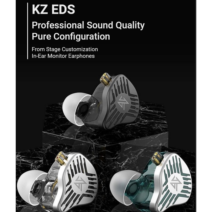 KZ EDS IEM Earphone 10mm Double magnetic circuit alt EDX Pro WITH MIC