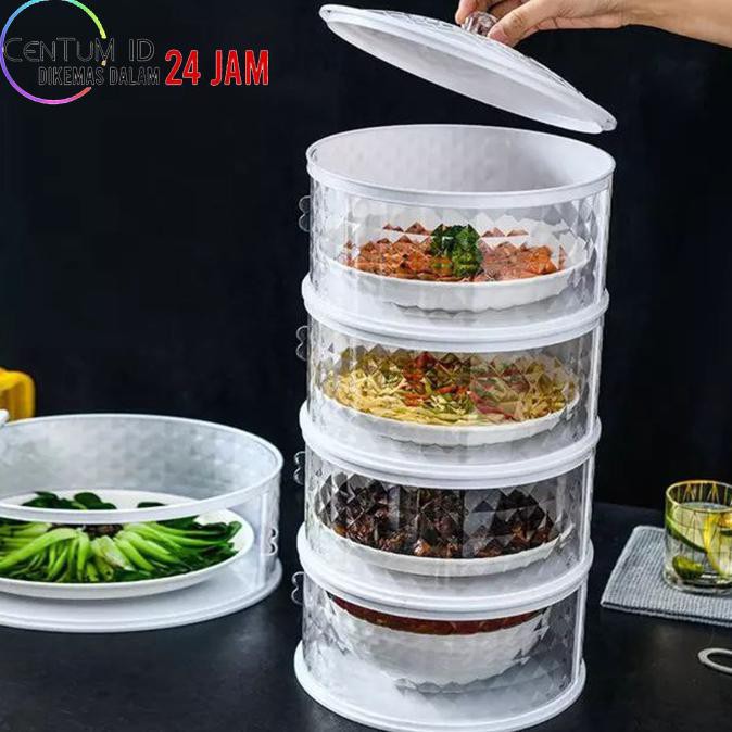 Tudung Saji 5 Susun Tutup Makanan Food Cover 5 Layer - 4T diamond