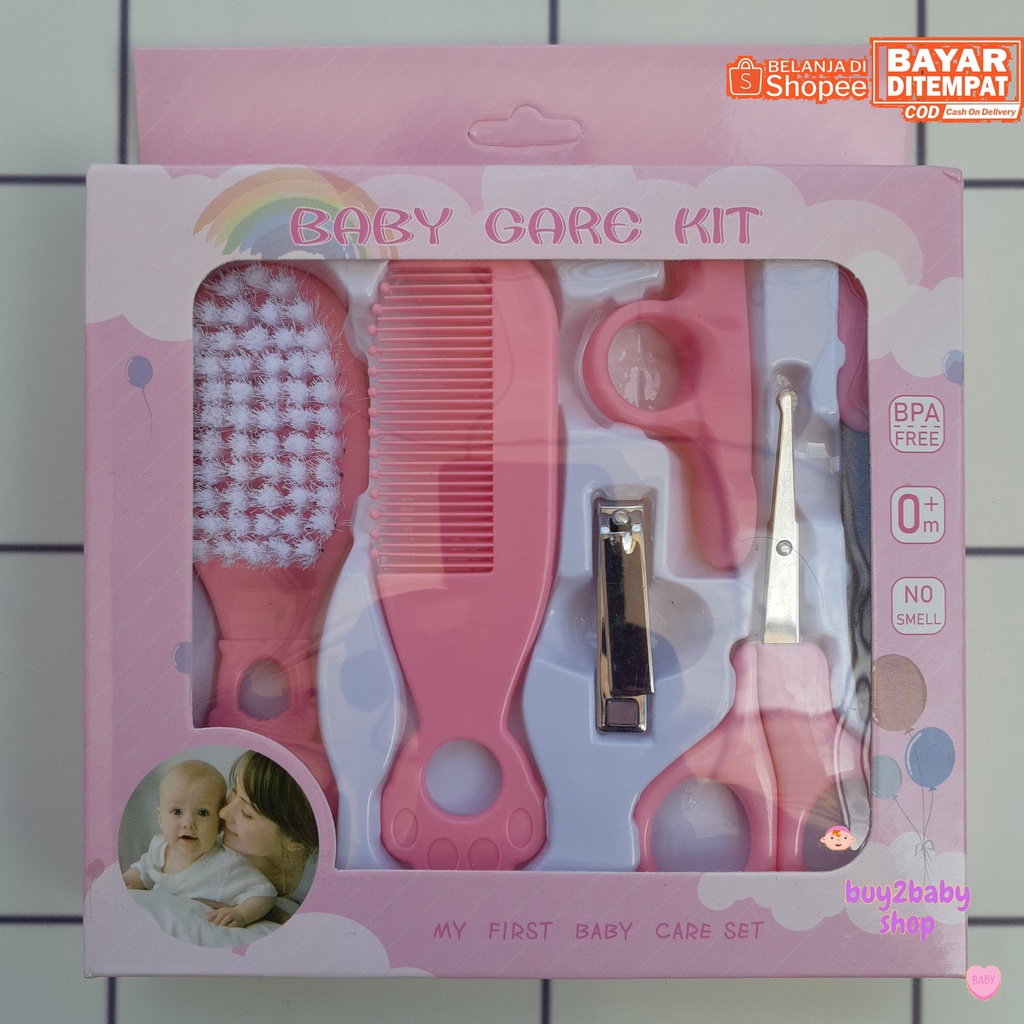 Set perawatan bayi 5 in 1 (Sisir + Gunting Kuku) Baby Care Kit