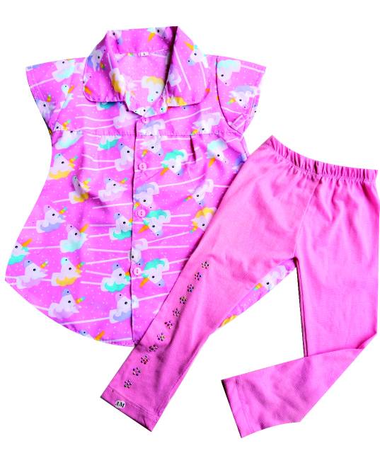 SETELAN KEMEJA TUNIK LEGGING ANAK POLYMICRO 2TH SAMPAI 6TH