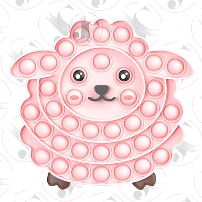 Mainan Pop It Domba 2 Warna - Pink