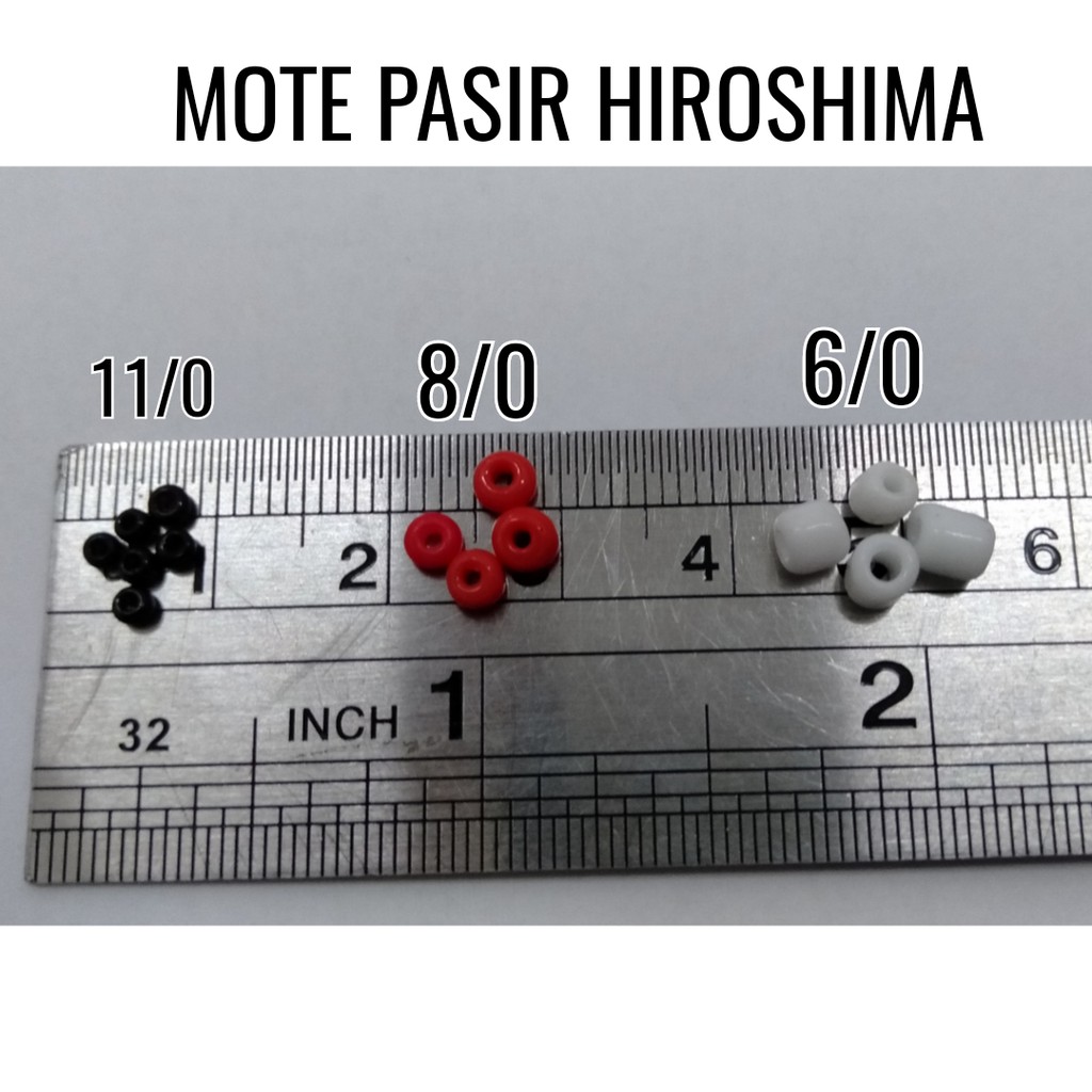 MOTE PASIR / MANIK PASIR / PASIRAN / MANIK PAYET PASIR / MOTE PASIR HIROSHIMA 8/0