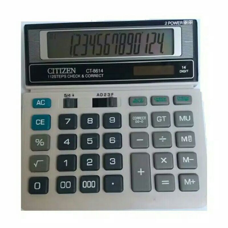 

KALKULATOR MEJA CITIZEN CT-8614 ~CACULATOR DESKTOP CHECK & CORRECT 14 DIGIT