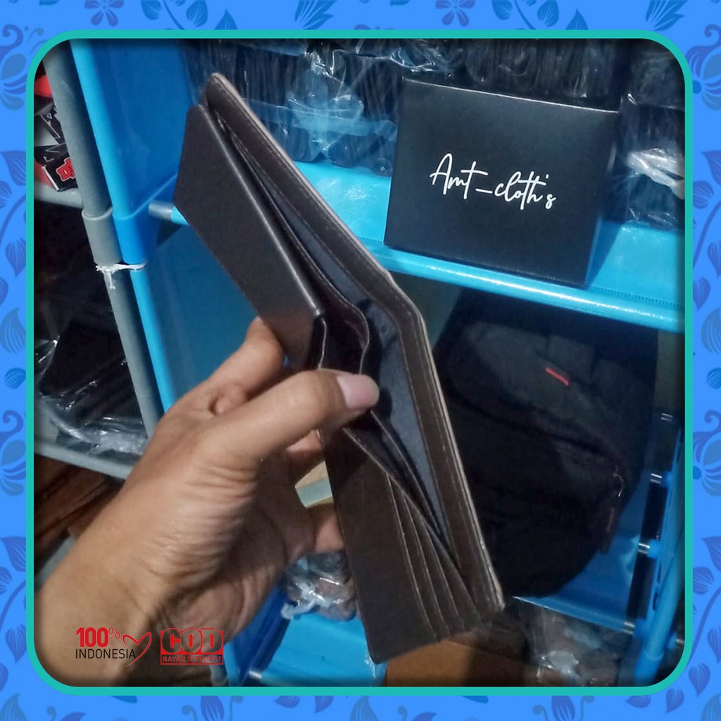 dompet simple cowok terbaru best seller - Kulit Sintetik - Grosiran - bisa COD - Bayar di tempat