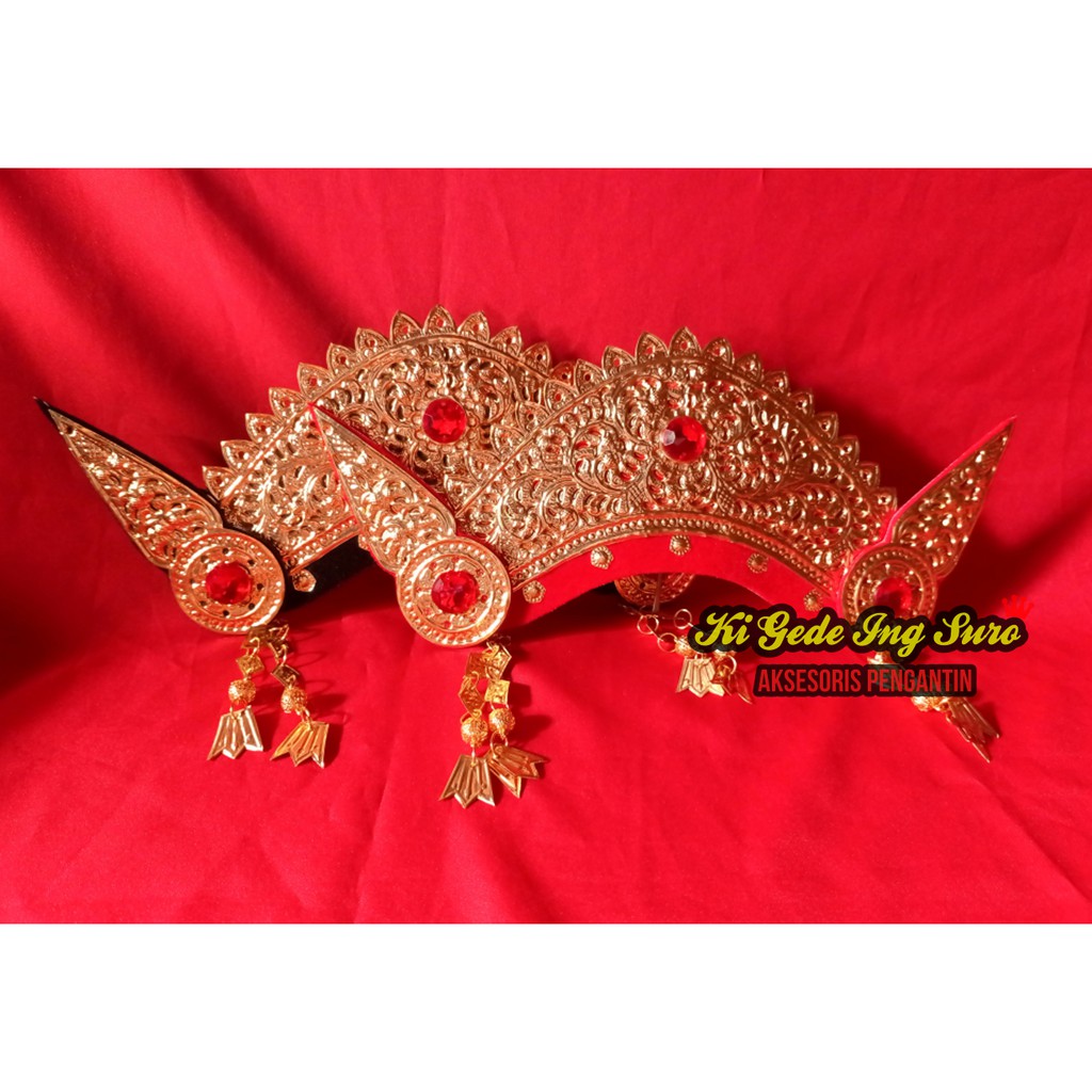 Mahkota Petitis Bali/ Payas Agung Pengantin/ Siger Tari Sunting Bali Jawa Palembang Melayu Sunda