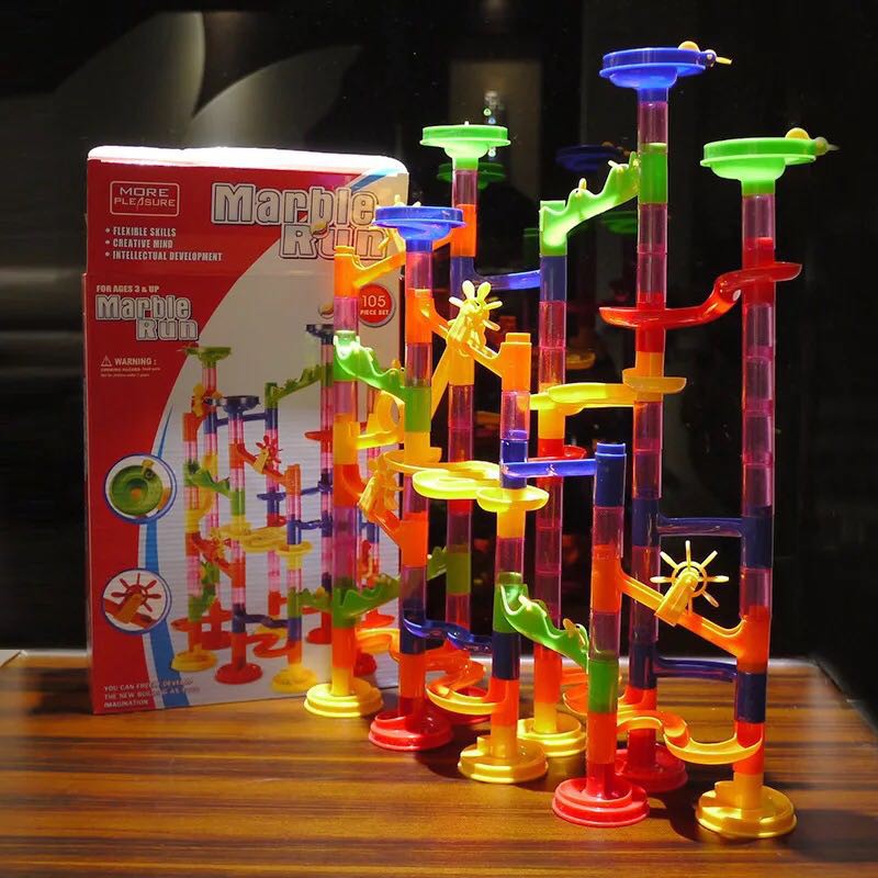 Marble Run 105pcs / Marble Race [Free Bubble Wrap]