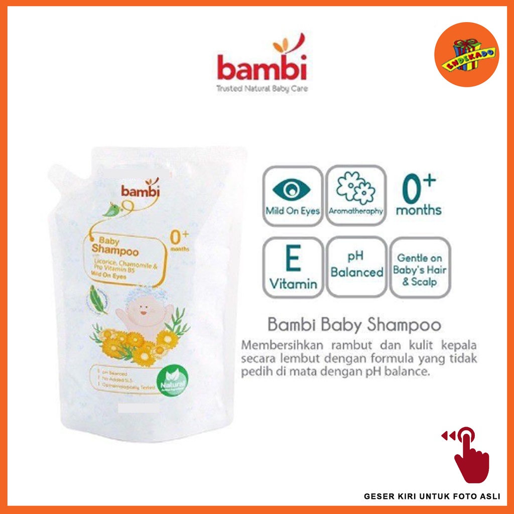 MAKASSAR! BAMBI BABY SHAMPOO REFILL 200ML - Sampo Bayi