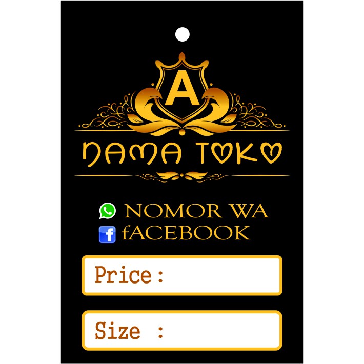 

Hangtag 4x6 CM FREE Desain (label baju, distro, mainan, Jilbab, makanan dll)