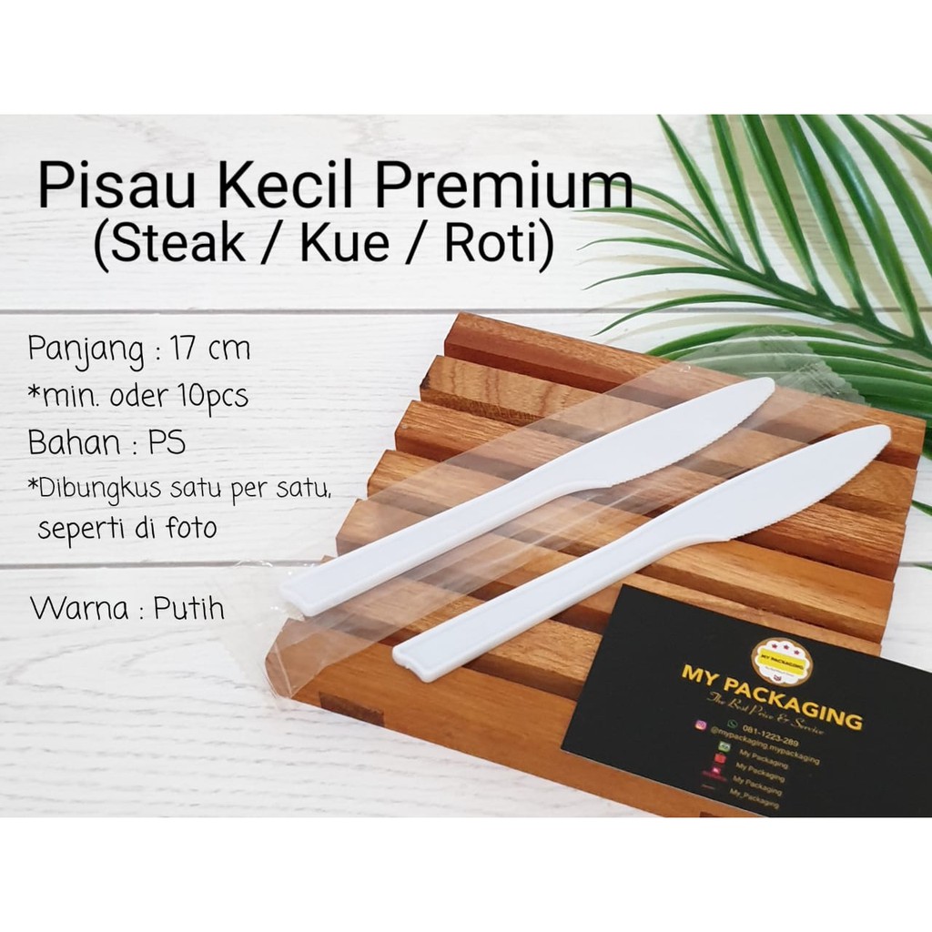 Pisau Kecil PREMIUM - PISAU MAKAN / Pisau Plastik / Pisau Steak - Dibungkus Satuan