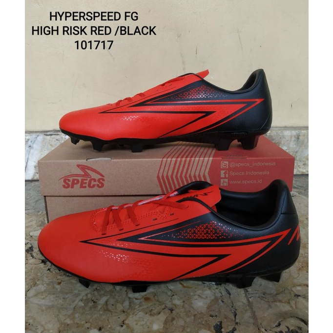 Sepatu Sepak Bola Specs Hyperspeed FG High Risk Red [ 101717 ]