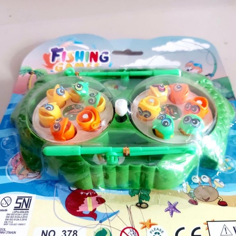 Mainan Pancing Magnet Putar Fishing Game Anak Laki Perempuan Pancingan Murah