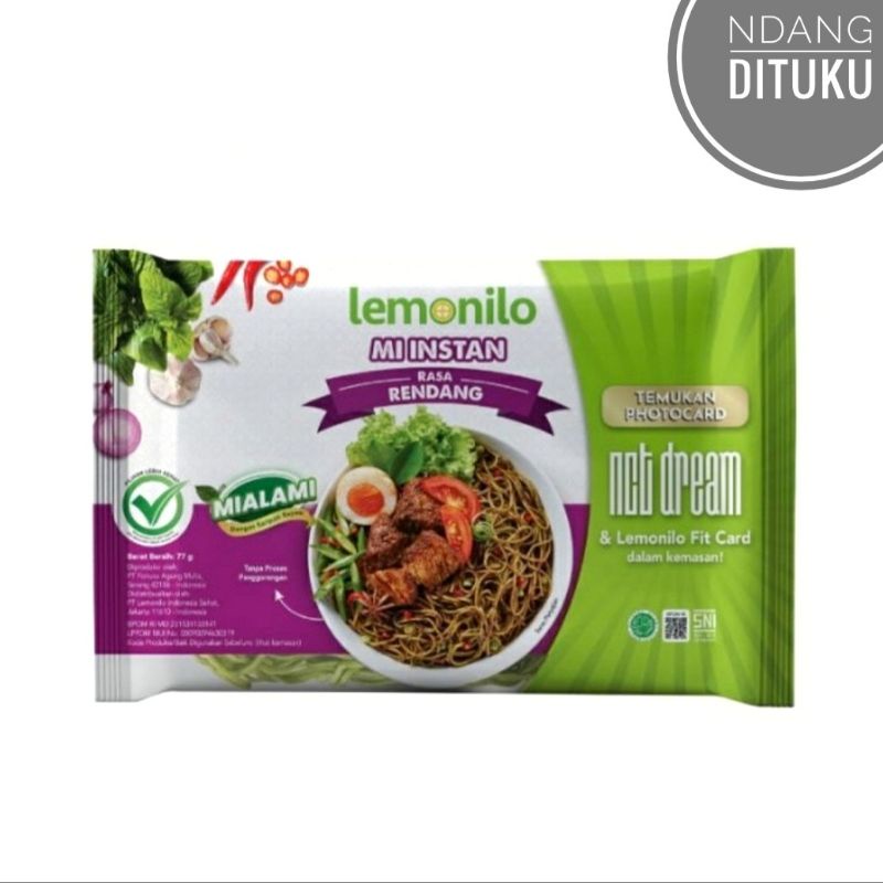 Lemonilo Mi Instan Rasa Rendang - Mie Instan Goreng Sehat