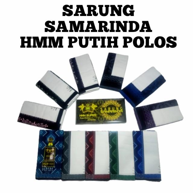 Sarung Samarinda Hmm Putih Polos