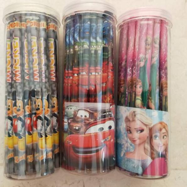 

(TERLARIS!) Pensil 2B fancy karakter tabung (50pc), pensil pot, pensil set, pencil fancy 2B