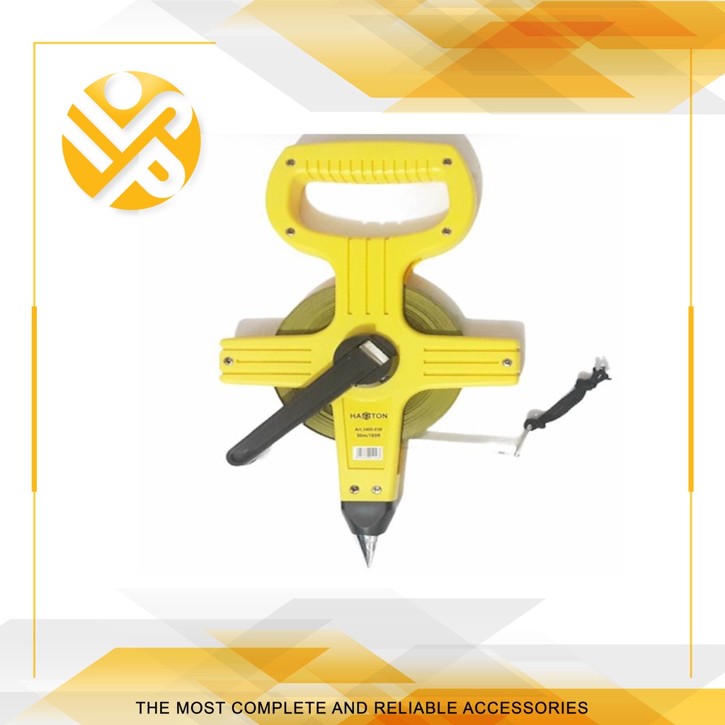 HASSTON PROHEX Meteran Tancap Roll 50 Meter Plat Baja 3400-050