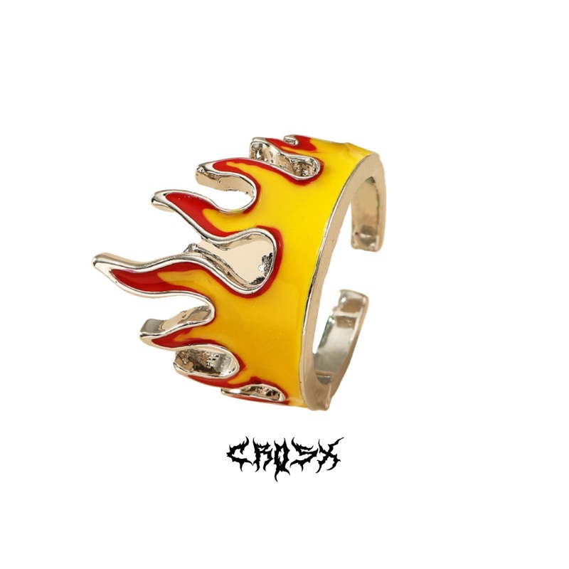 FIRE FLAME RING / CINCIN API / AESTHETIC RING / CINCIN ESTETIK / CINCIN AESTHETIC / CINCIN PRIA / CINCIN WANITA / CINCIN PRIA WANITA