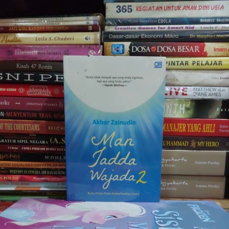 Jual BUKU ORIGINAL MAN JADDA WAJADA 2 BUKA PINTU PINTU KEBERHASILAN 