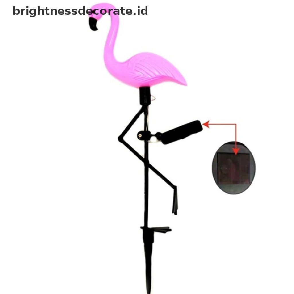 [birth] 3Lamps/Drag New Led Solar Power Flamingo Lawn Garden Stake Landscape Outdoor [ID]