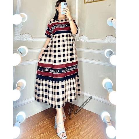 Dijamin Miring harga.. MIDI DRESS RAYON ARKEN TERBARU TERLARIS | Dress midi Rayon