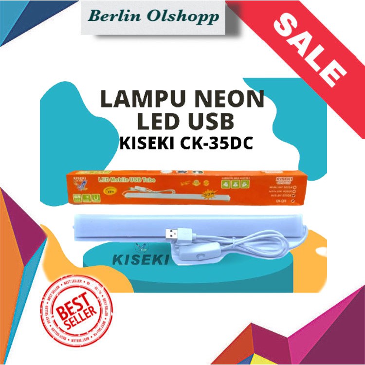 Lampu LED USB TERMURAH KISEKI DC 25 / DC 35 Lampu Neon Emergency