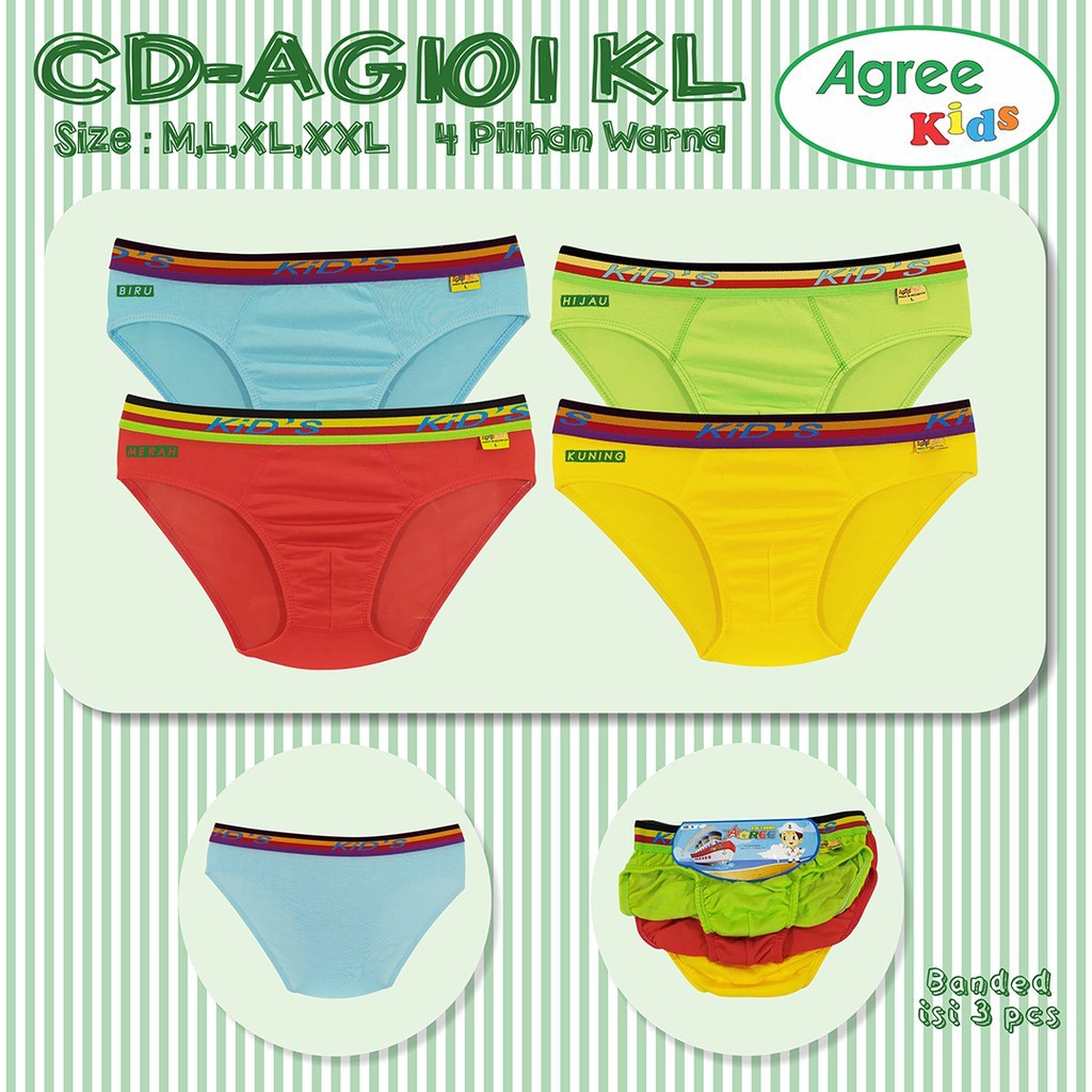 AGREE KIDS 3 SET | Celana Dalam Anak Laki Laki | Kids Underwear