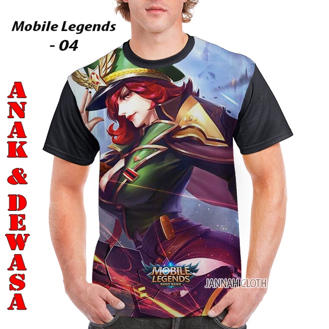 Kaos Mobile Legend Miya Captain Thorns Skin Starlight Printing Kode ML04