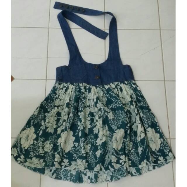 NEW!!! Rok Flower Outwear Terusan Rok Monyet Jumper