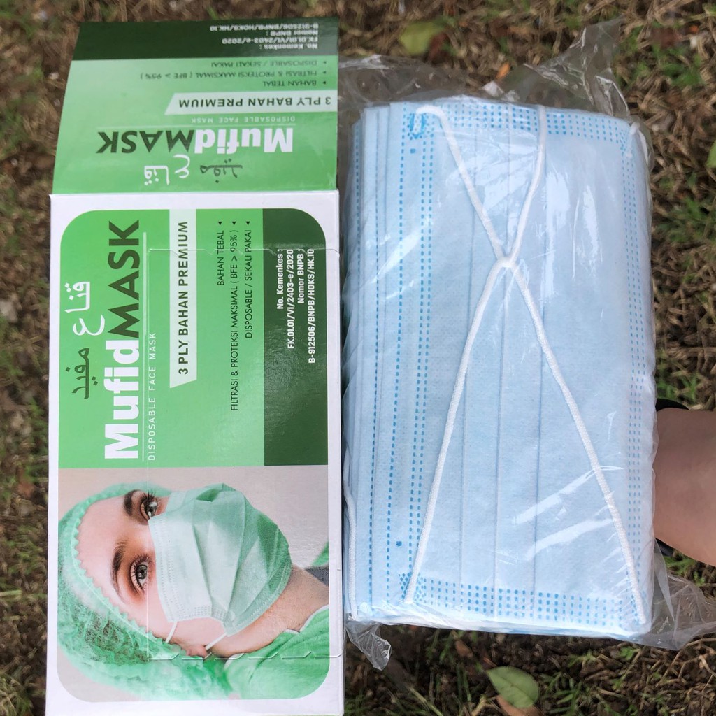 Masker Bedah Headloop Disposable Earloop 3Ply Sense of Wellness 3 Ply