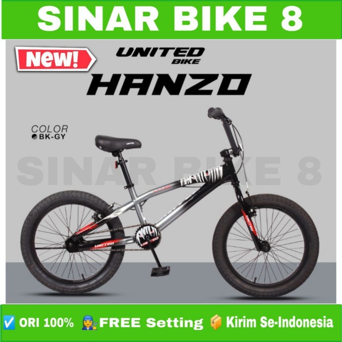 Sepeda Anak Laki Ukuran 20 Inch BMX UNITED HANZO