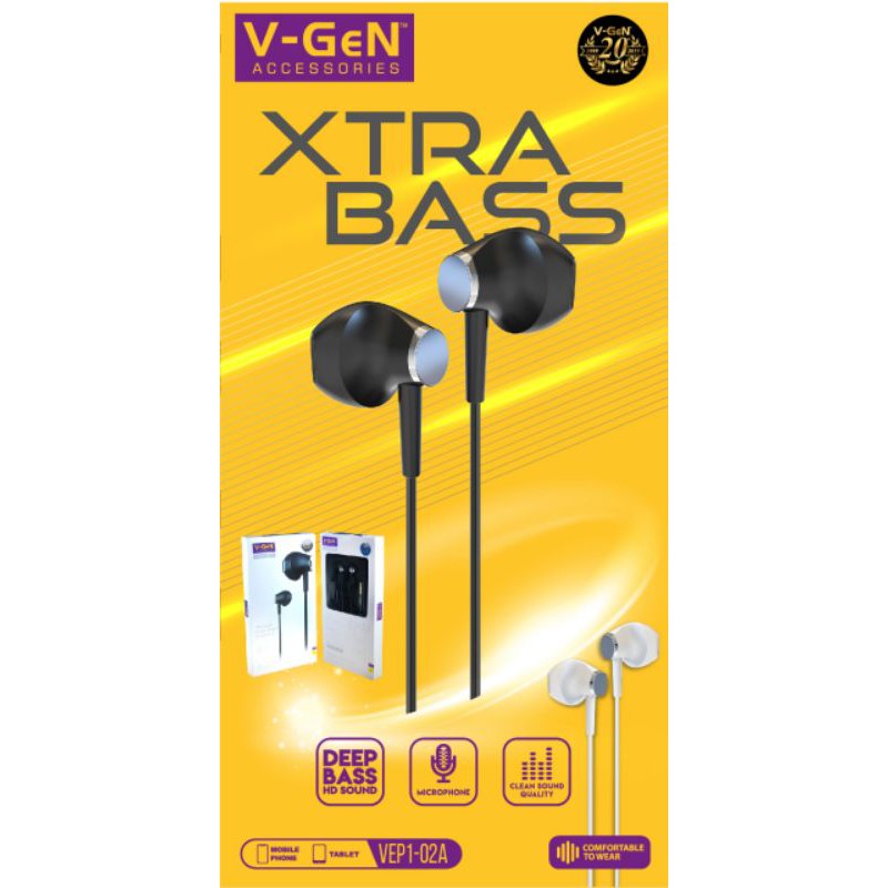 Headset / earphone V-GEN extra bass premium