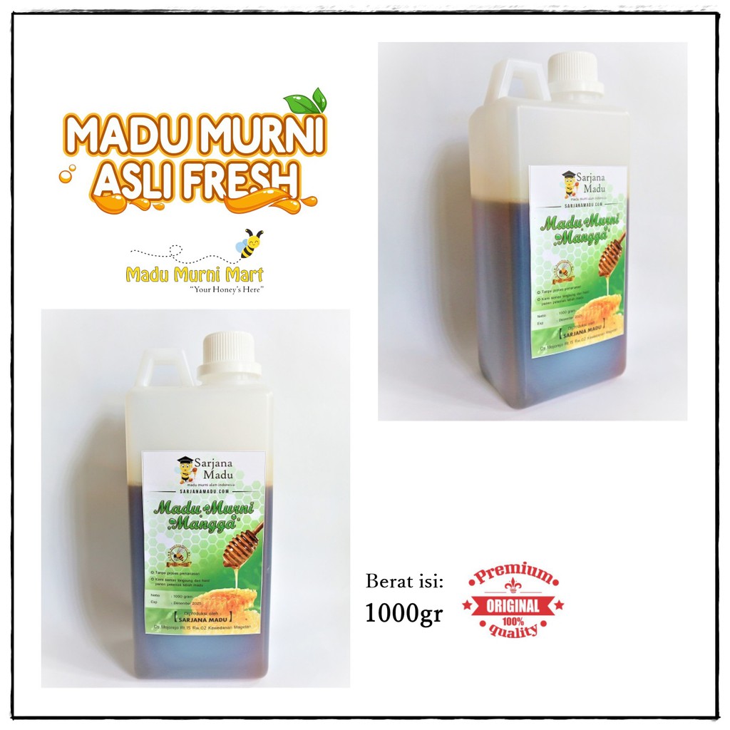 

Madu Murni Mangga 100% Asli Fresh 1kg
