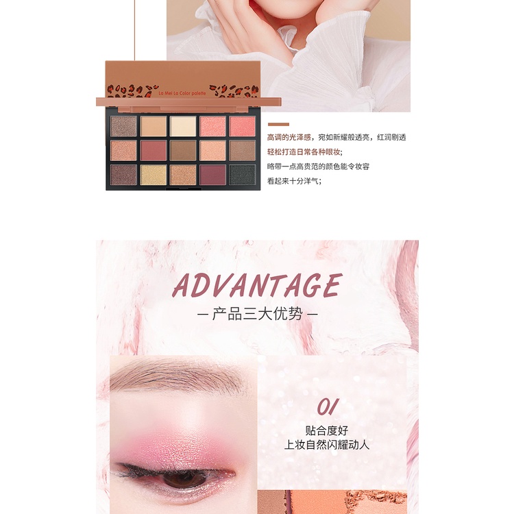 Lameila Eyeshadow Make Up Kit Palette 15 warna LS 5025