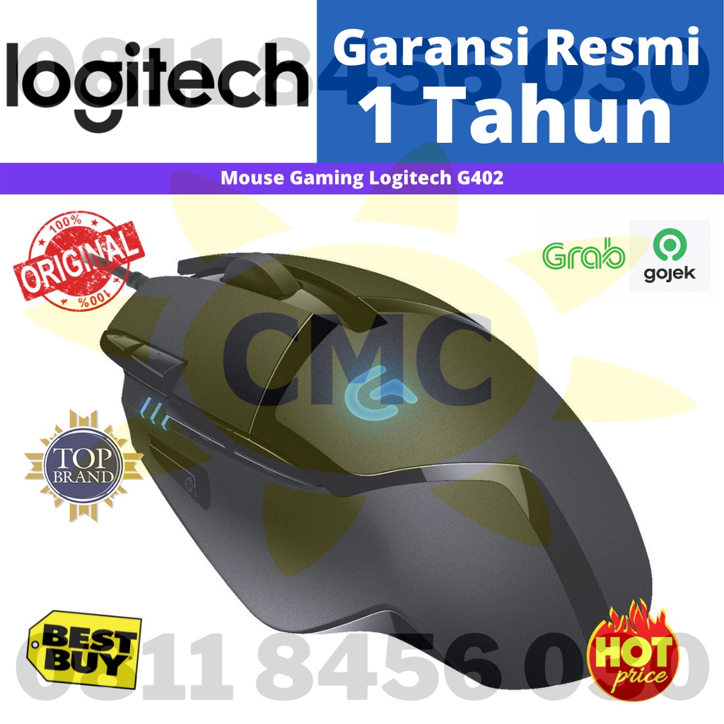 Logitech G402 Hyperion Fury Mouse Gaming Wired Ultra-Fast FPS