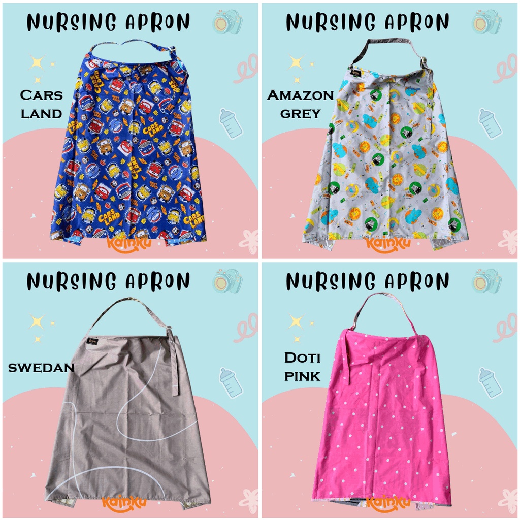 Apron Menyusui Nursing Cover Double Layer Katun Bolak Balik Kualitas No 1 Shopee