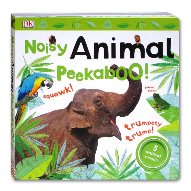 Promo DK Noisy Animal Peekaboo Sound Board Book 5 Animal Sounds