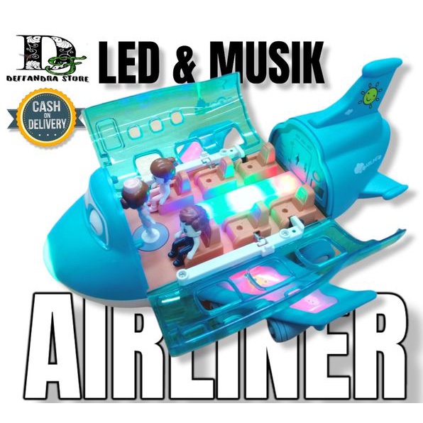 Universal Airliner Mainan Pesawat Airliner lampu dan suara - Airliner Universal 8869-21A Pesawat Mai