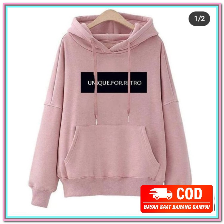 Jcit Jaket Wanita Kekinian 2021 Babyterry + Hoodi. /Jaket Wanita  AN712 Awkarin Sweater Wanita/Swea