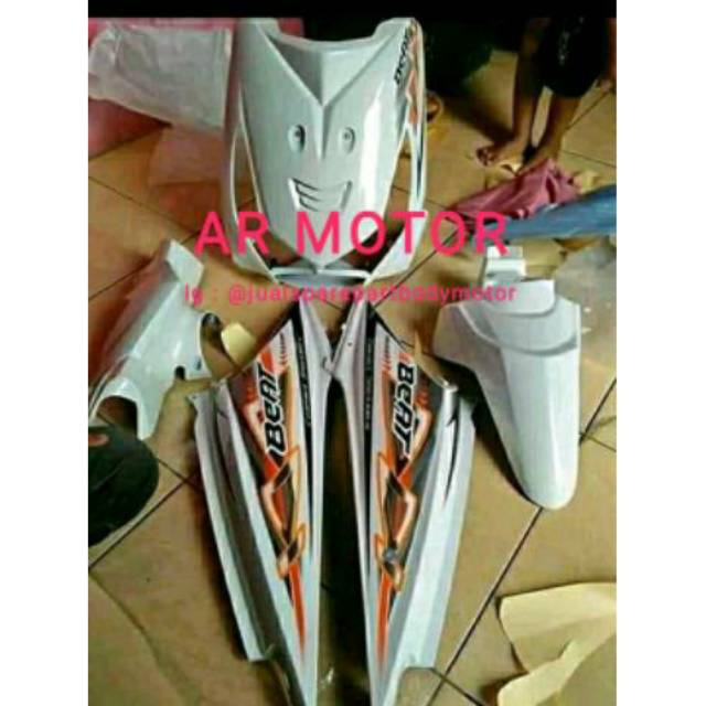 FULL BODY HALUS BEAT KARBU PUTIH PLUS STIKER