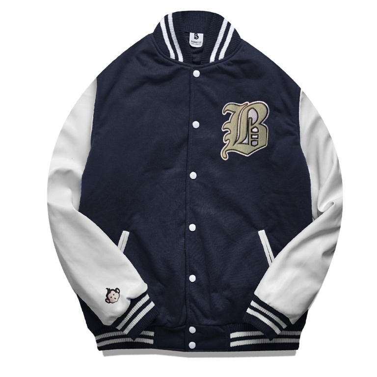 Bankey Jaket Varsity - Jacket Baseball Cult Navy