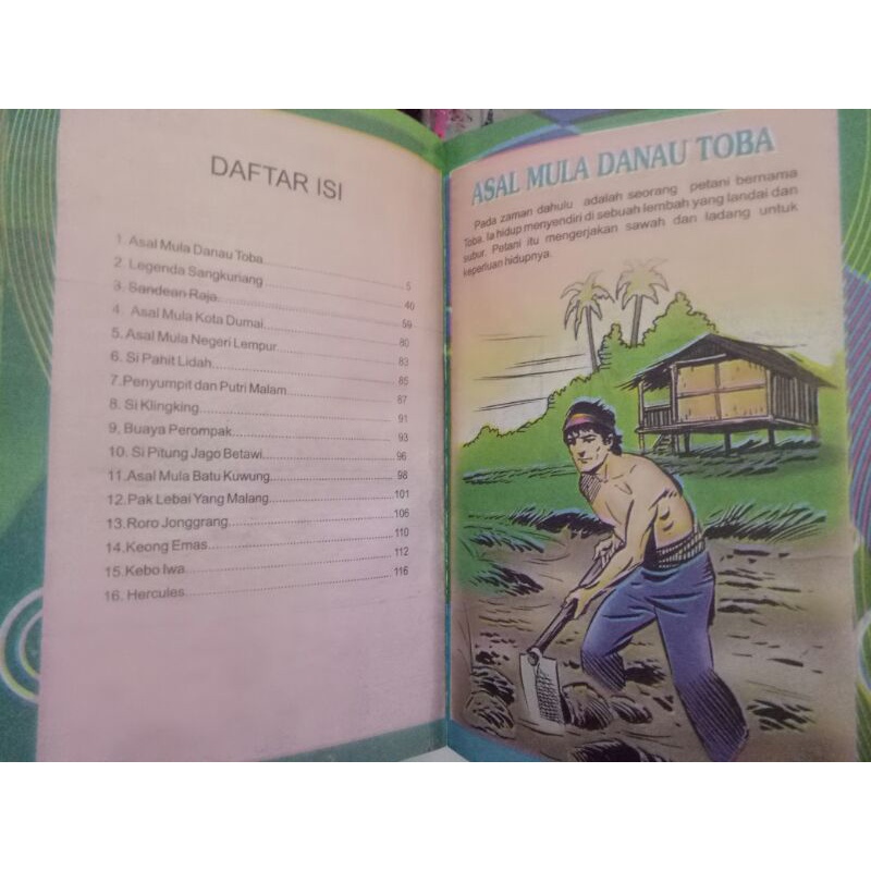 Buku anak Asal Mula Danau Toba / cerita rakyat nusantara asal mula danau toba