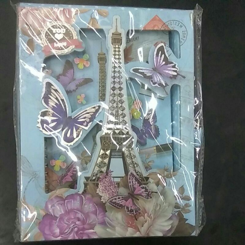 

buku diary besar motif menara eifel