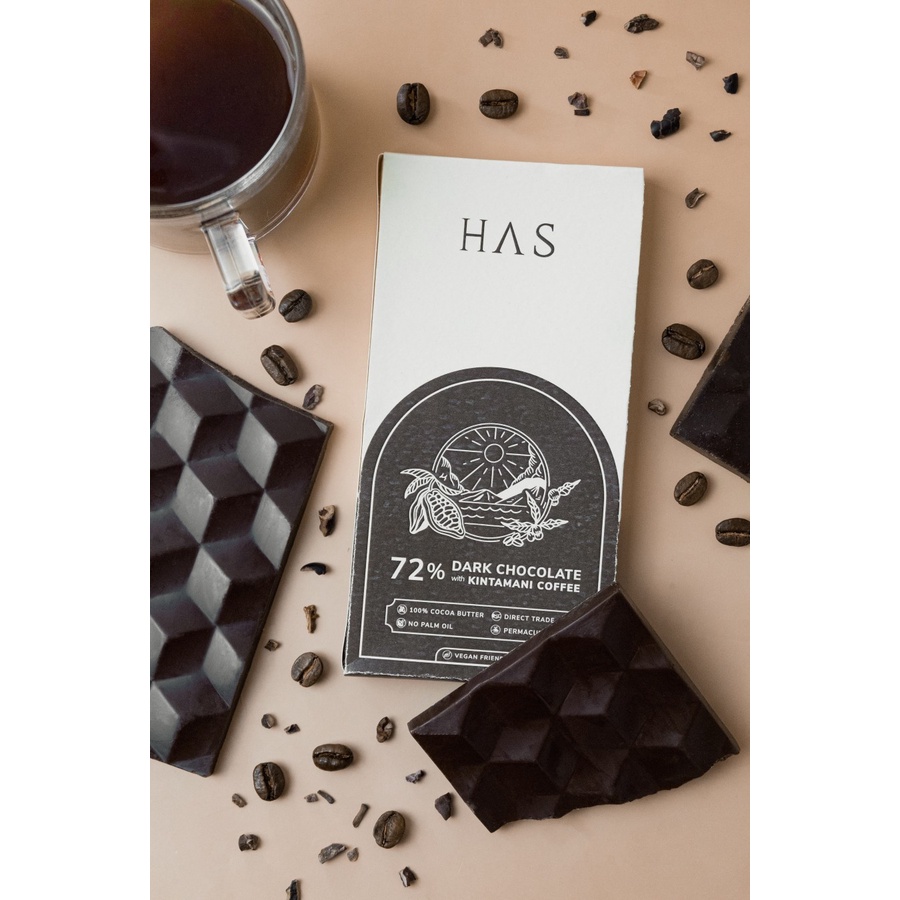

Has Chocolate Dark 72% with Kintamani Coffee
